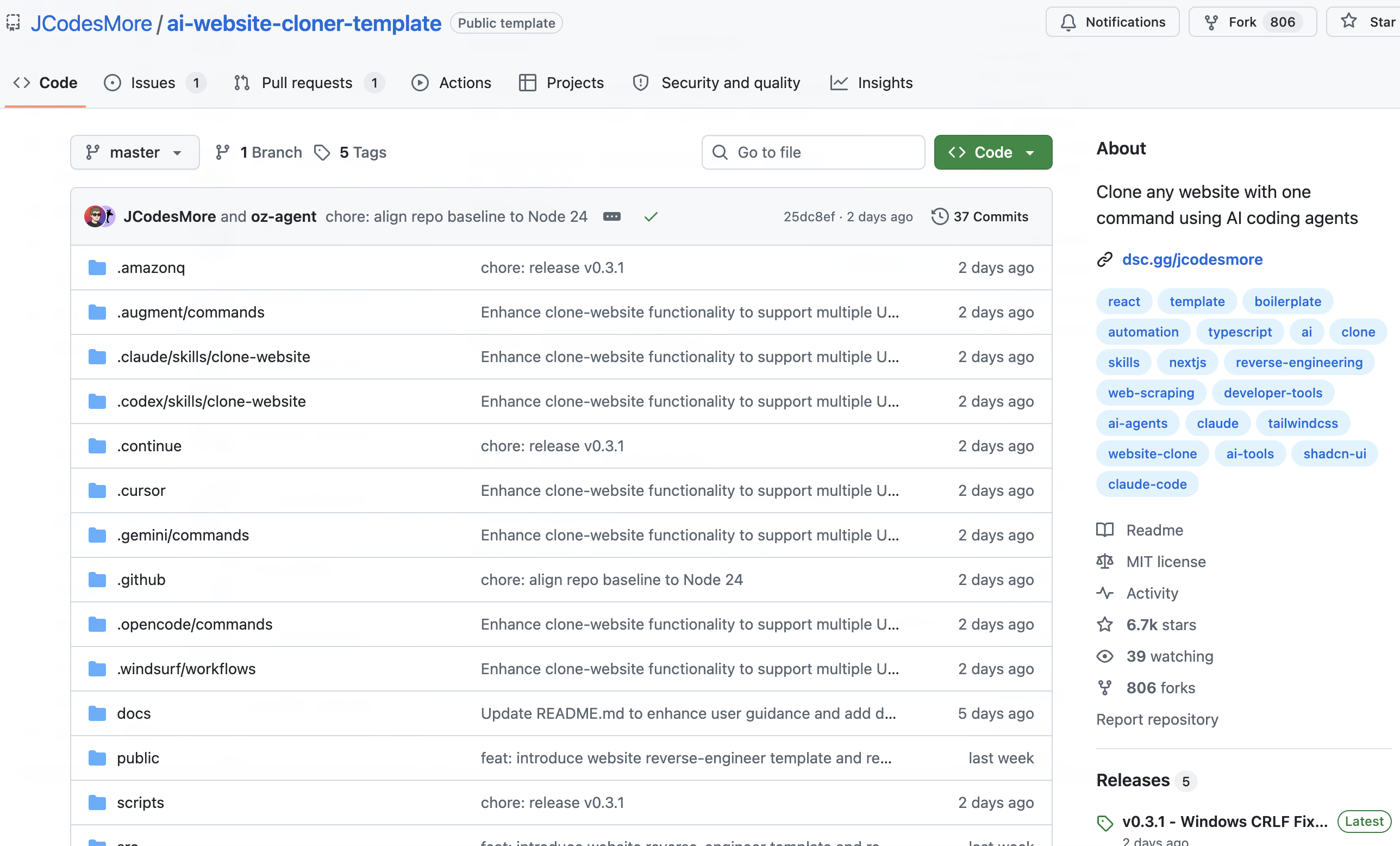 ai-website-cloner-template评测:用一条命令克隆任何网站,AI逆向工程的新玩法