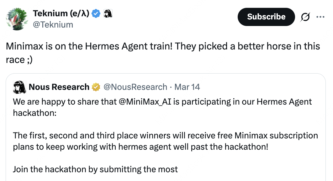 MiniMax M2.7 × Hermes Agent:开启自我进化的 Agent 工作流