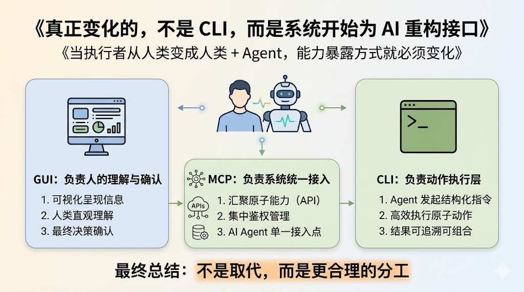 钉钉、飞书集体转向 CLI,MCP 已死、GUI 要出局了?