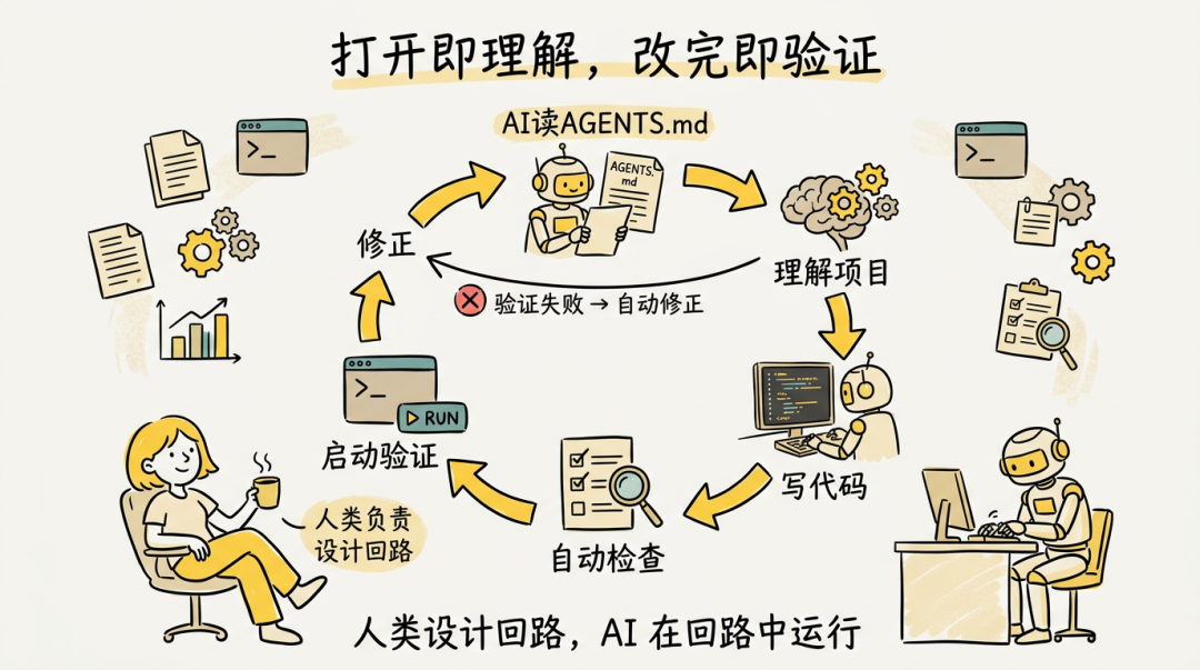 打开即理解，改完即验证