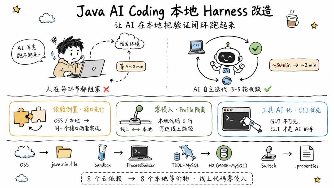 都是 AI Coding，为什么 Java 体验差了一个量级？五条方法论帮你构建自己的 Harness 环境
