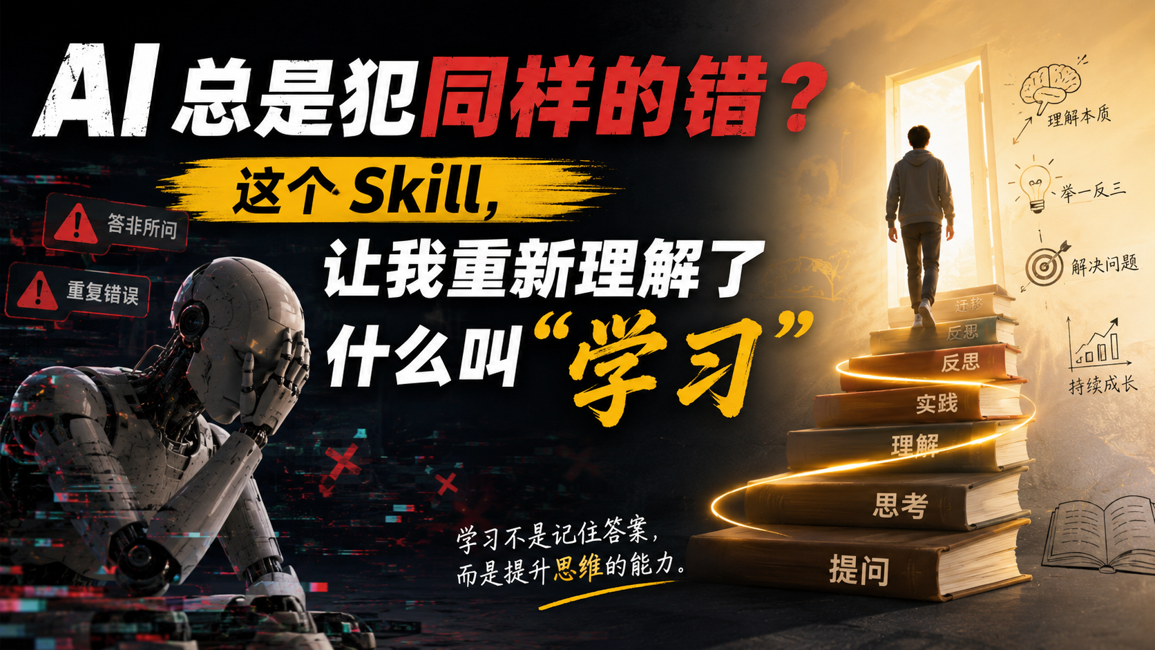AI 总是犯同样的错？这个 Skill，让我重新理解了什么叫”学习”