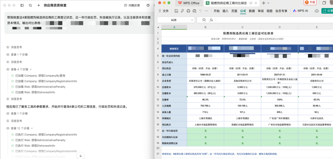 接上企查查 MCP，AI 工作搭子 QoderWork 把企业尽调自动化了