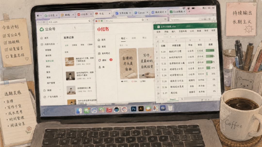 运营自媒体太累?用 TRAE Work 立省 80% 工作量