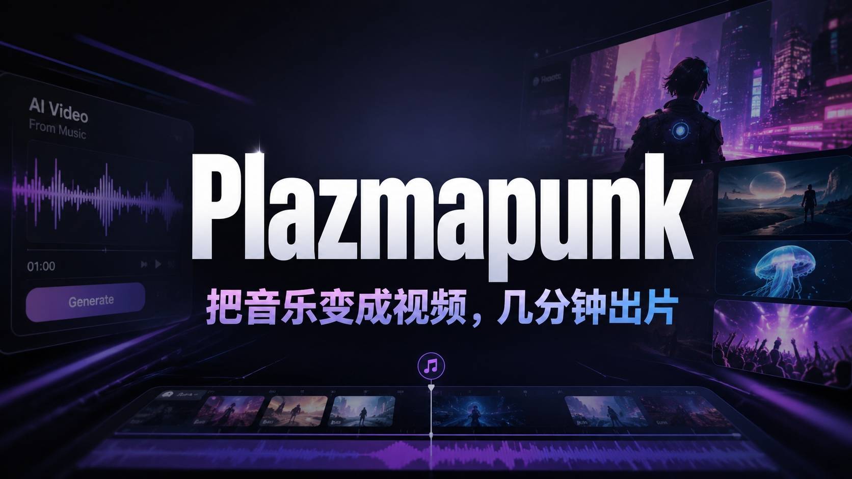 Plazmapunk 评测：AI 一分钟给你做 MV