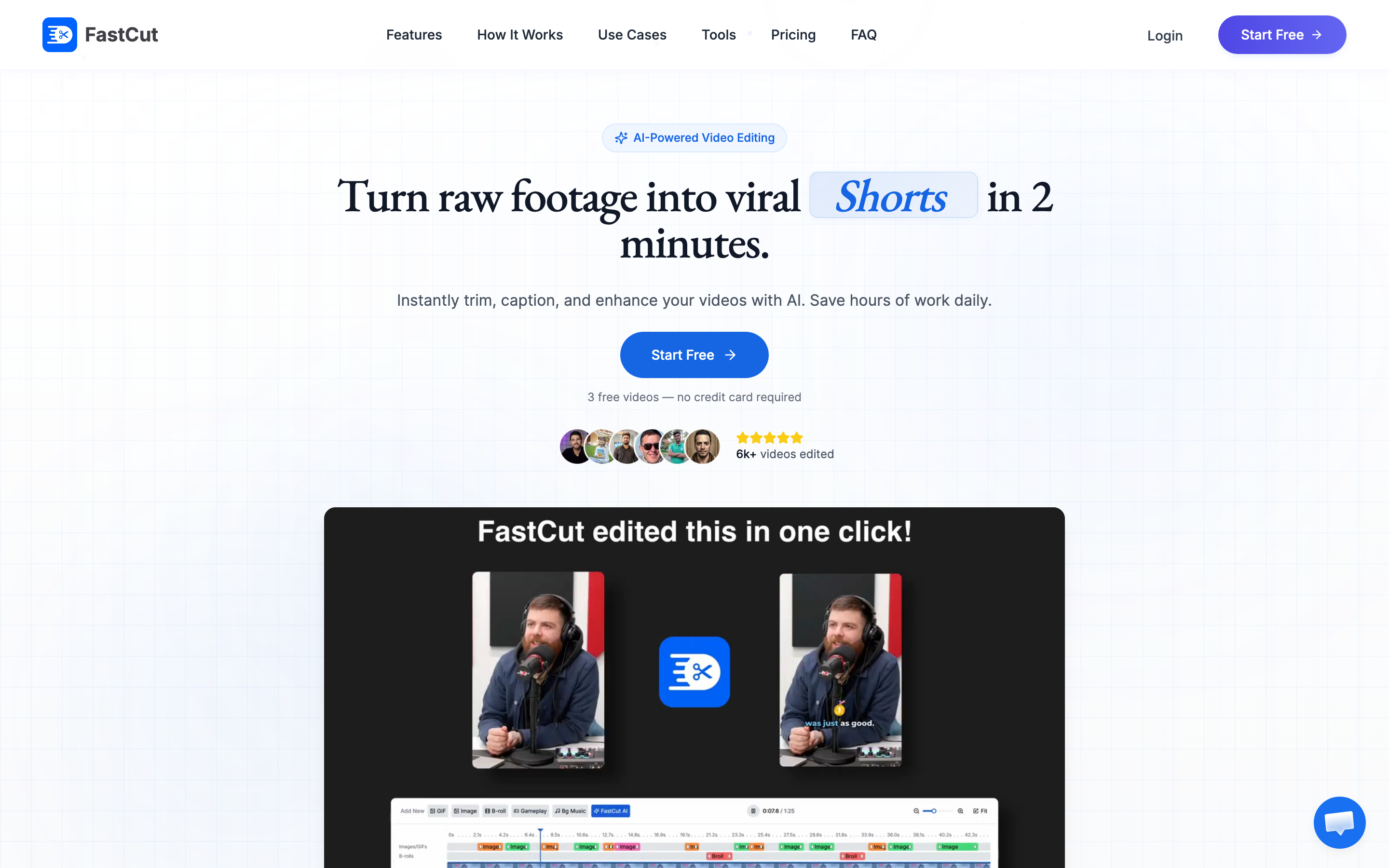 FastCut – AI Video Editing Tool