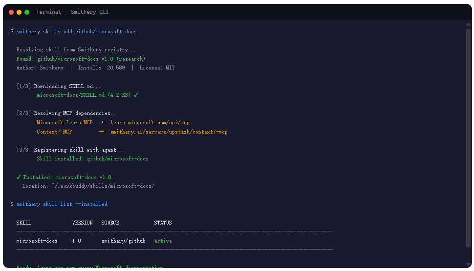 microsoft-docs:让 AI Agent 自己读懂微软技术文档的 Skill