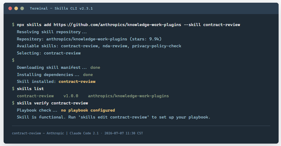 contract-review:一个 Playbook 驱动的 AI 法务助理