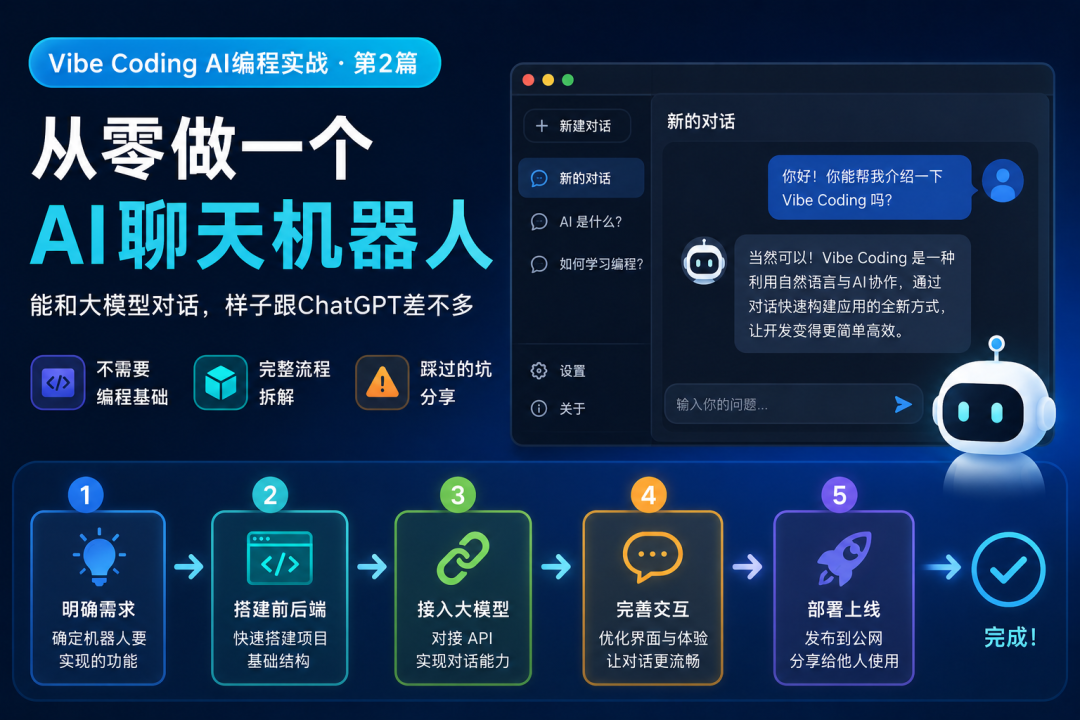 零代码造一个"ChatGPT":从规划到跑通,我踩的坑都帮你避了