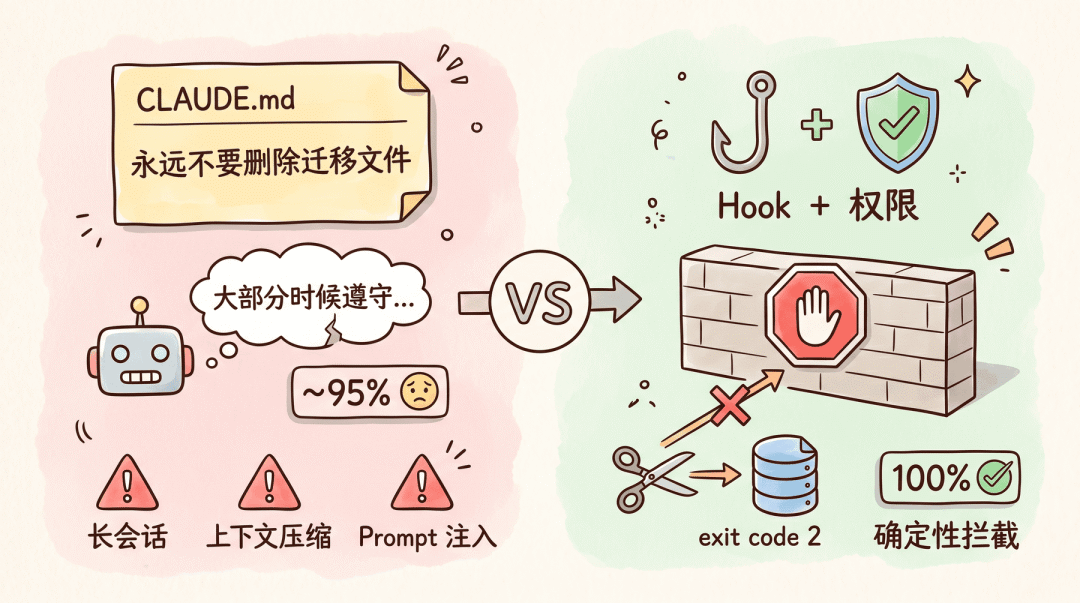 指令和钩子-安全防线对比