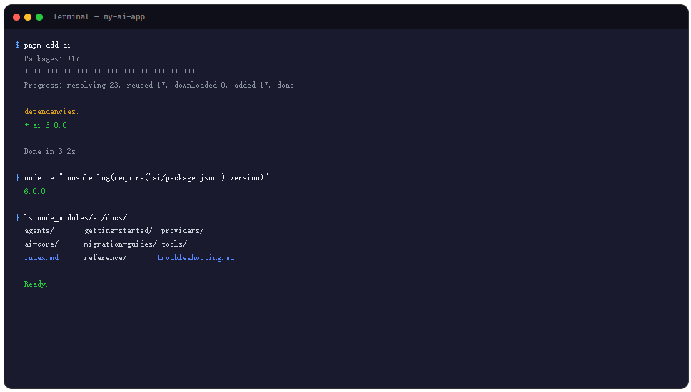 Vercel AI SDK Smithery Skill:一个教你不信自己记忆的 AI 开发 Skill