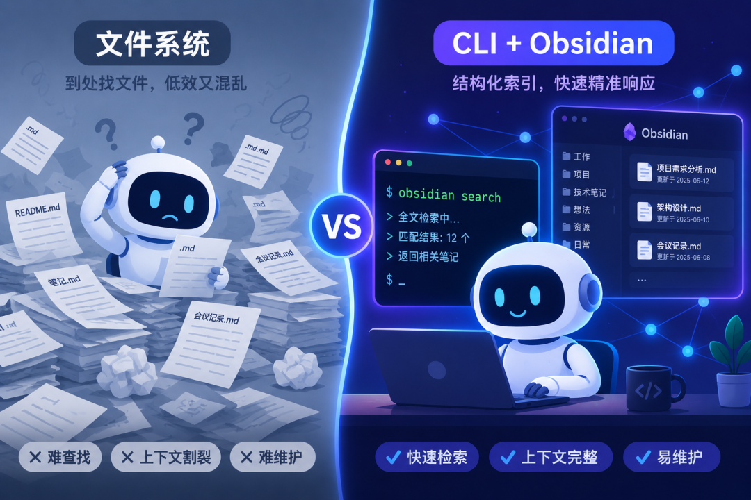 Obsidian CLI：这一次，真的可以让AI接管你的第二大脑了