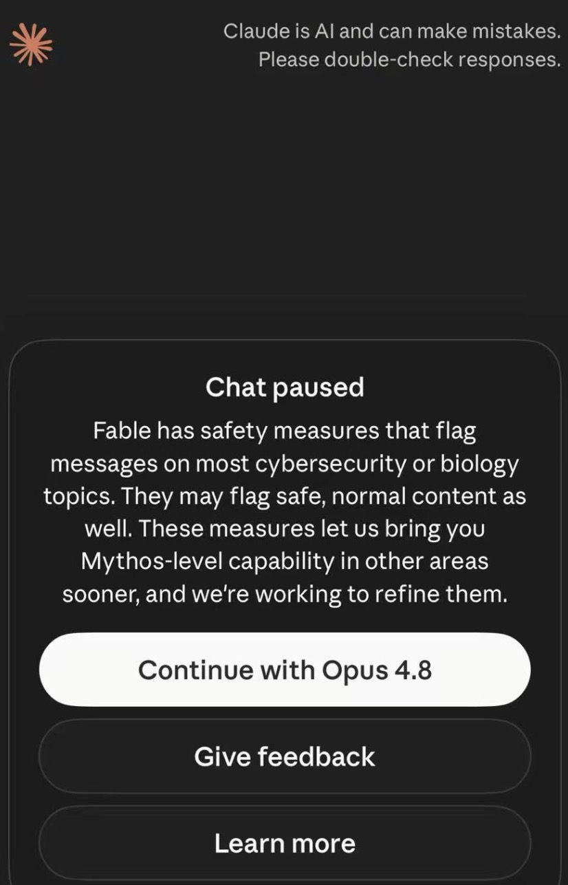 为什么当红炸子鸡Calude Fable 5有时候“挡你”？