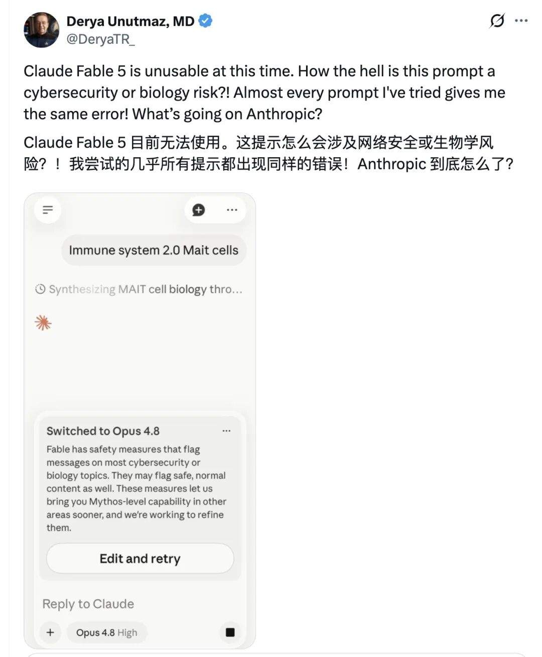 为什么当红炸子鸡Calude Fable 5有时候“挡你”？