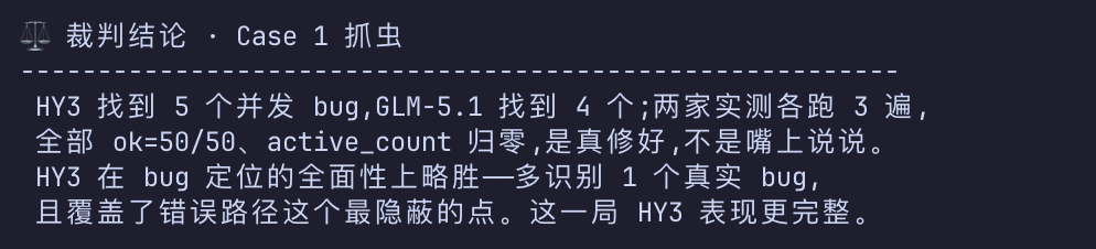 抓 bug 的裁判结论
