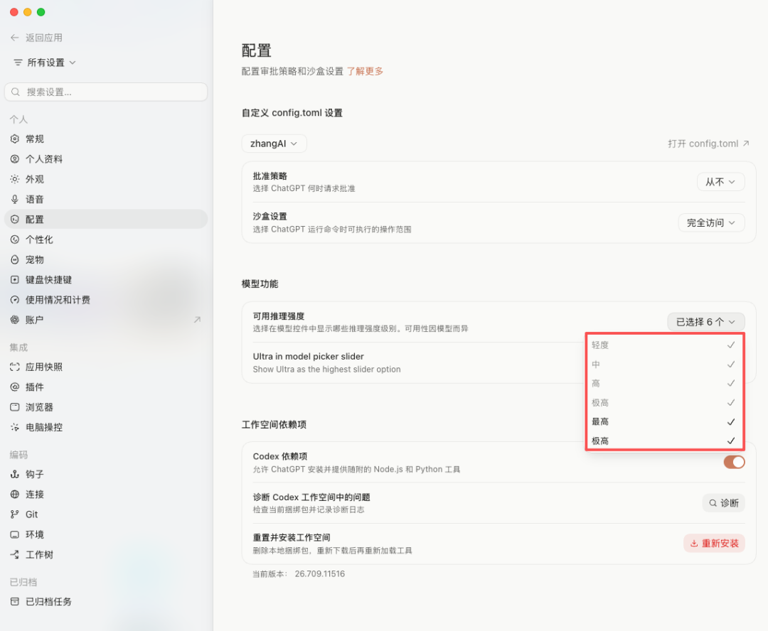 Codex 隐藏功能