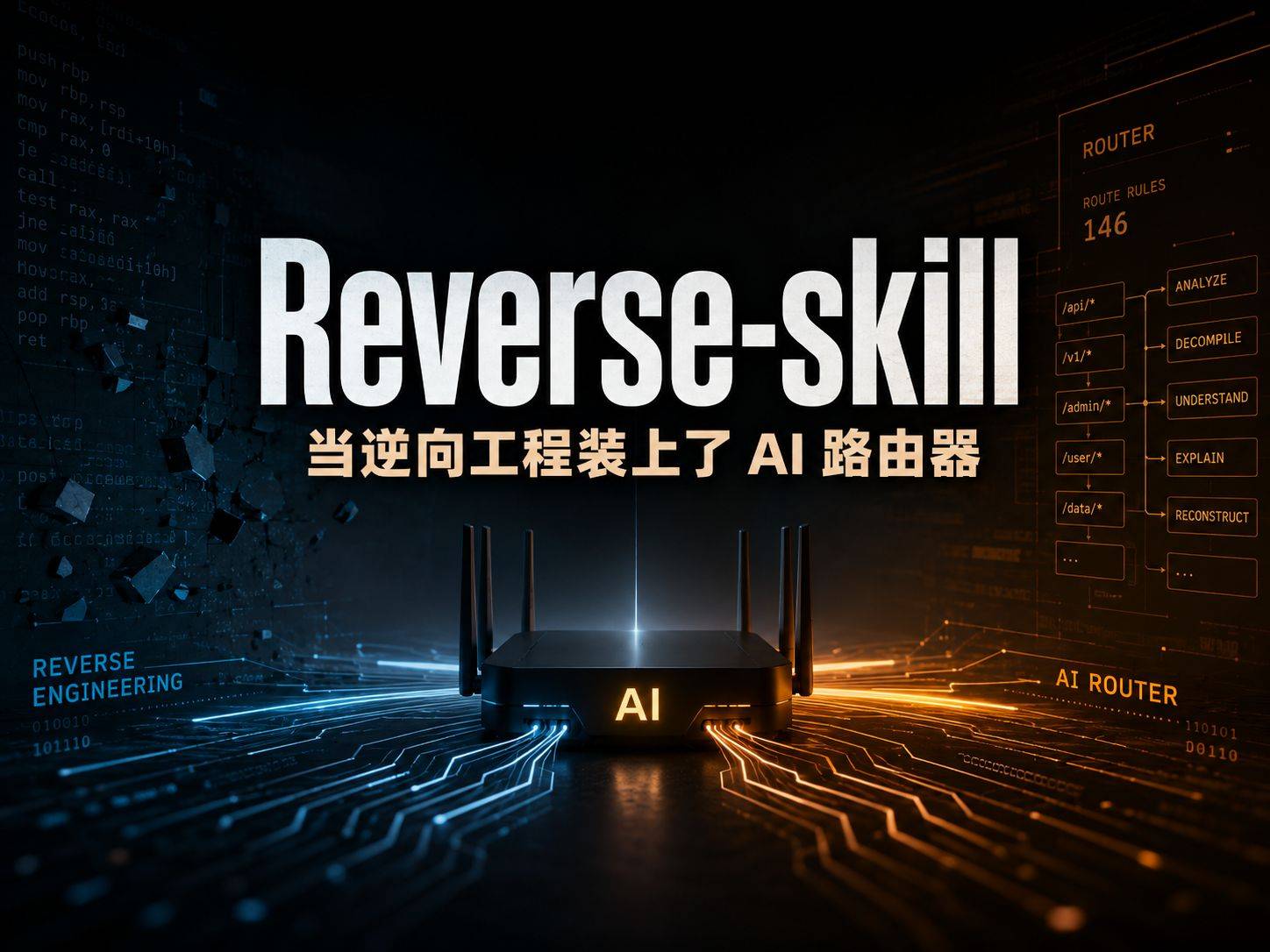 reverse-skill：一个让 AI Agent 学会逆向工程的路由操作系统