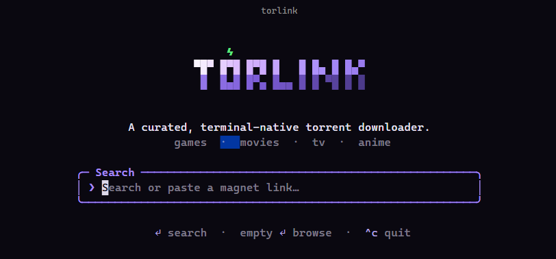 Torlink:再见假按钮和弹窗,种子搜索就该在终端里