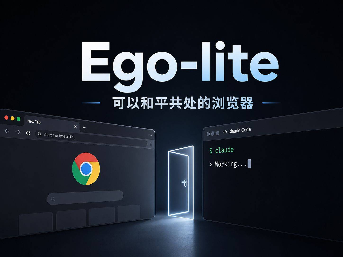 ego-lite：一个让 Claude Code 和你的 Chrome 和平共处的浏览器