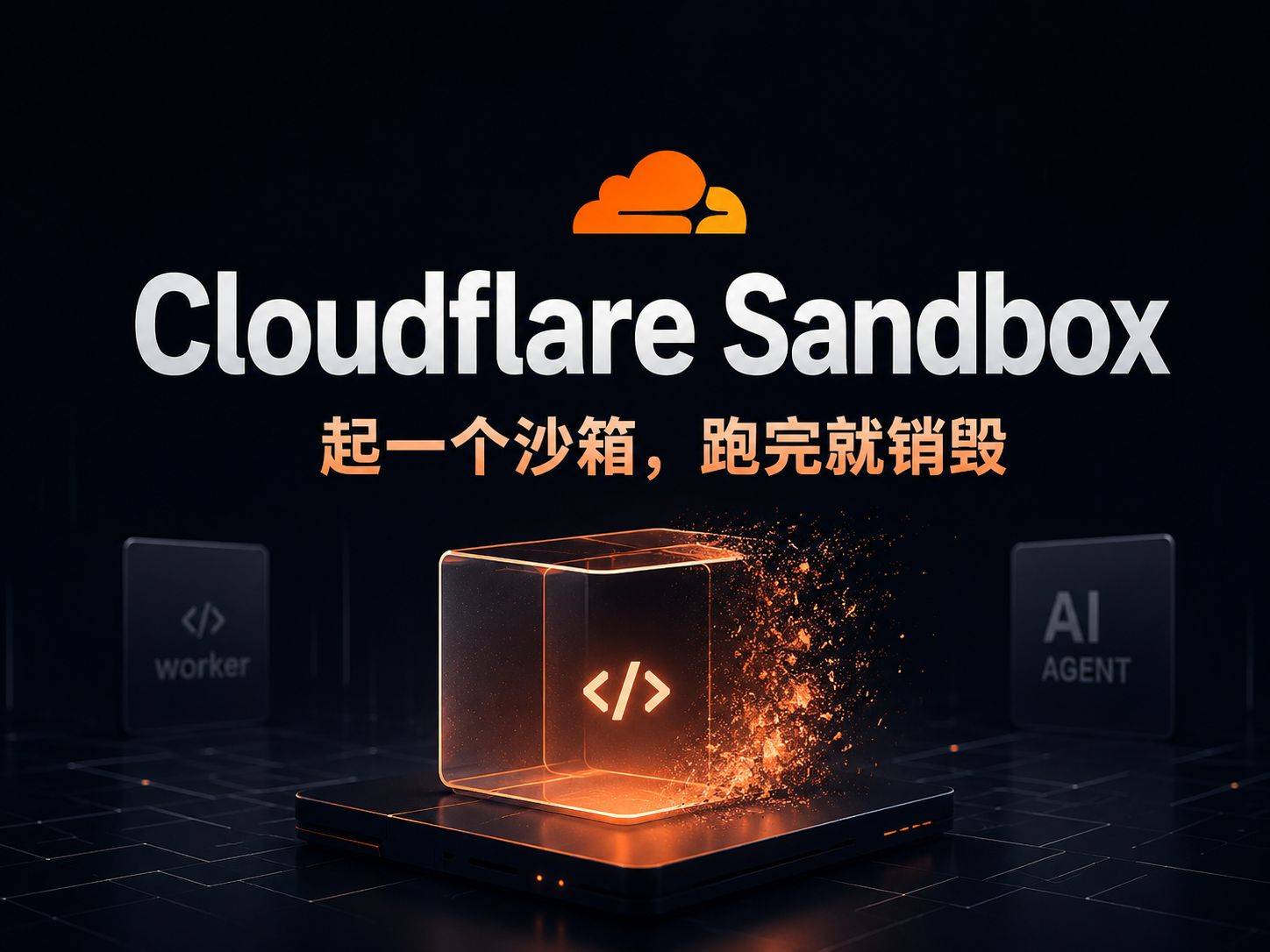 Cloudflare Sandbox SDK：在 Worker 里起一个沙箱，跑完就销毁