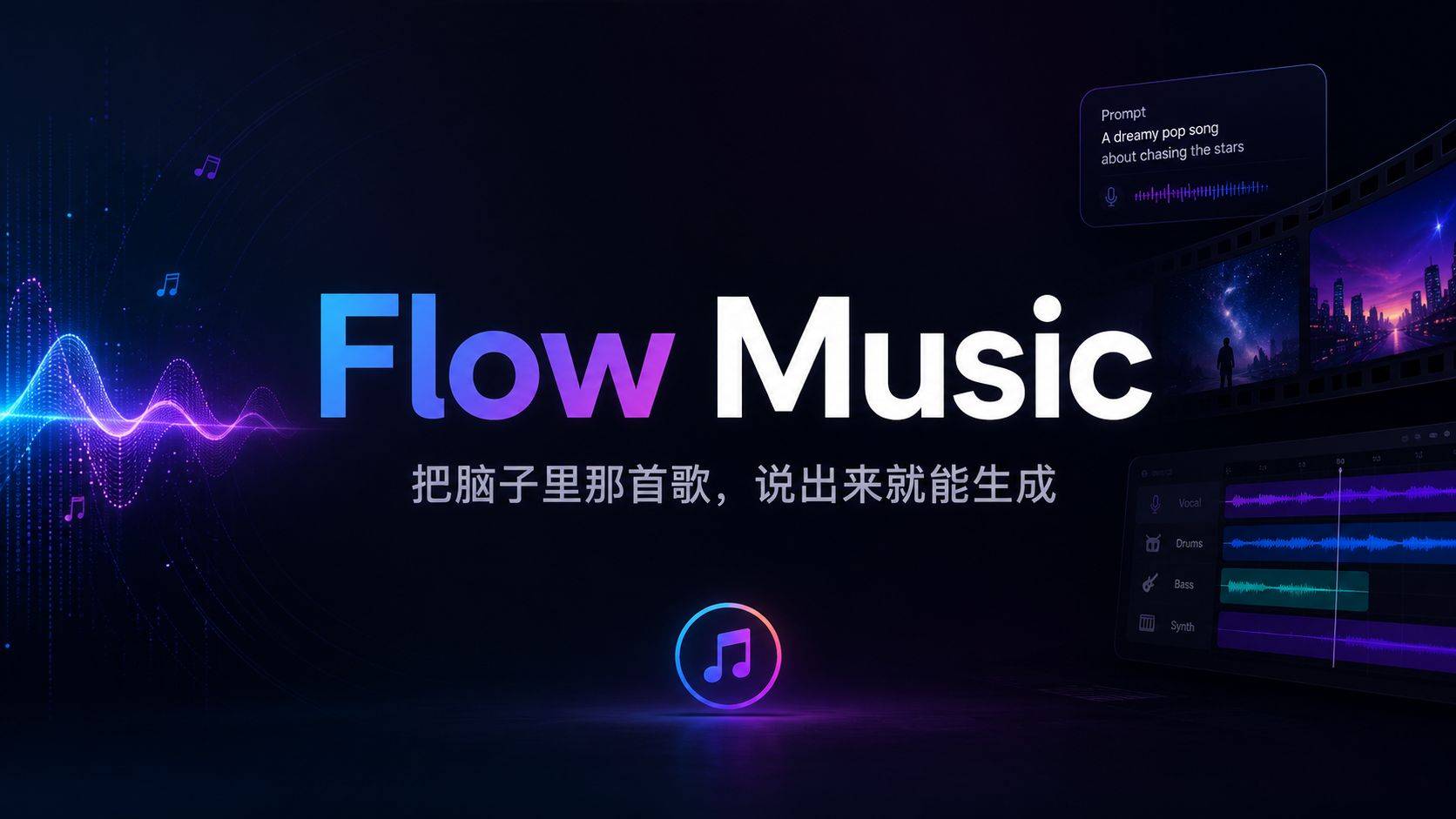 Flow Music 评测：Google 出品的 AI 音乐工作室，一条指令从歌曲到 MV