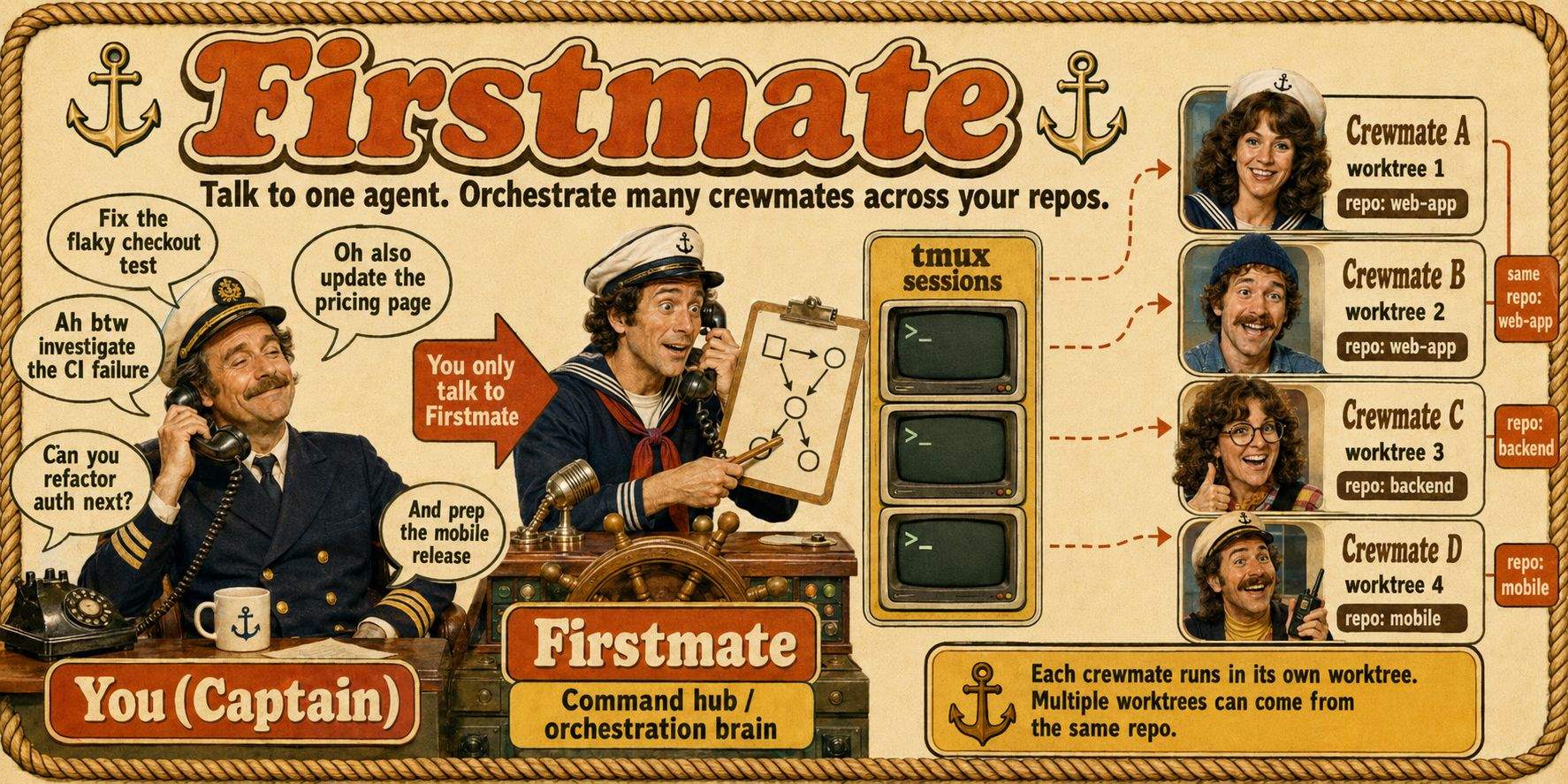 Firstmate: 让一个Agent帮你管一群Agent