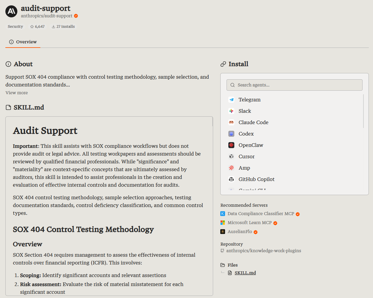 Anthropic Audit Support:把 SOX 合规从噩梦变成可控流程