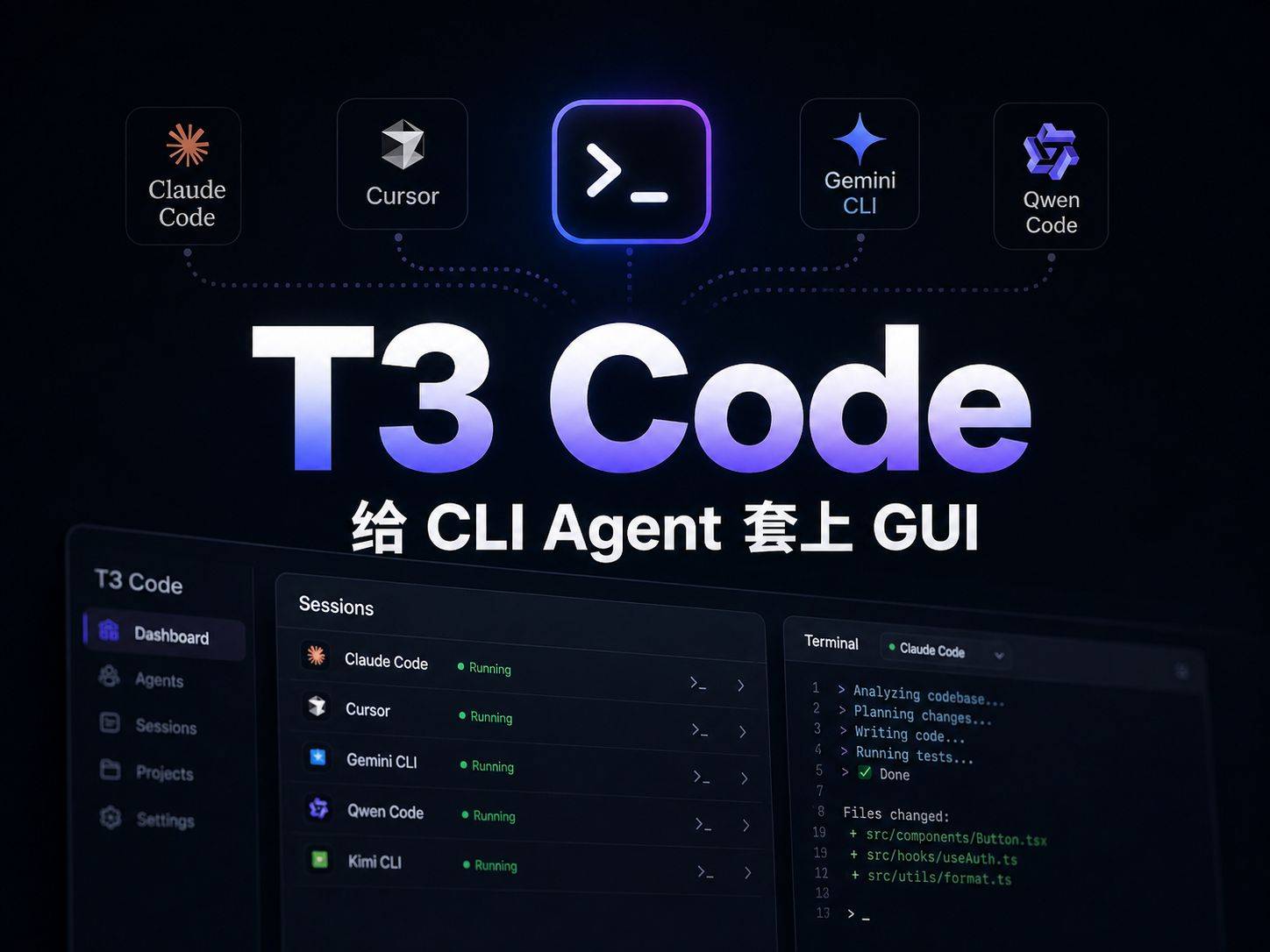 T3 Code：一个控制台管五个 AI 编程助手，Theo 这步棋下对了没