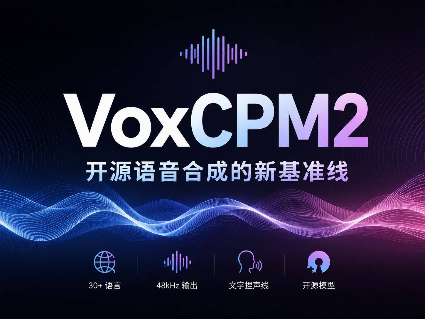 VoxCPM2 ：这个 2B 模型的野心不只是”又一个 TTS”