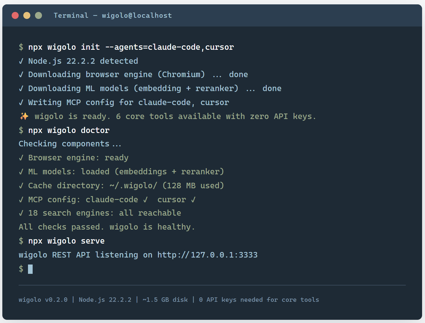 wigolo:让 AI Agent 上网,不再为每次搜索付费