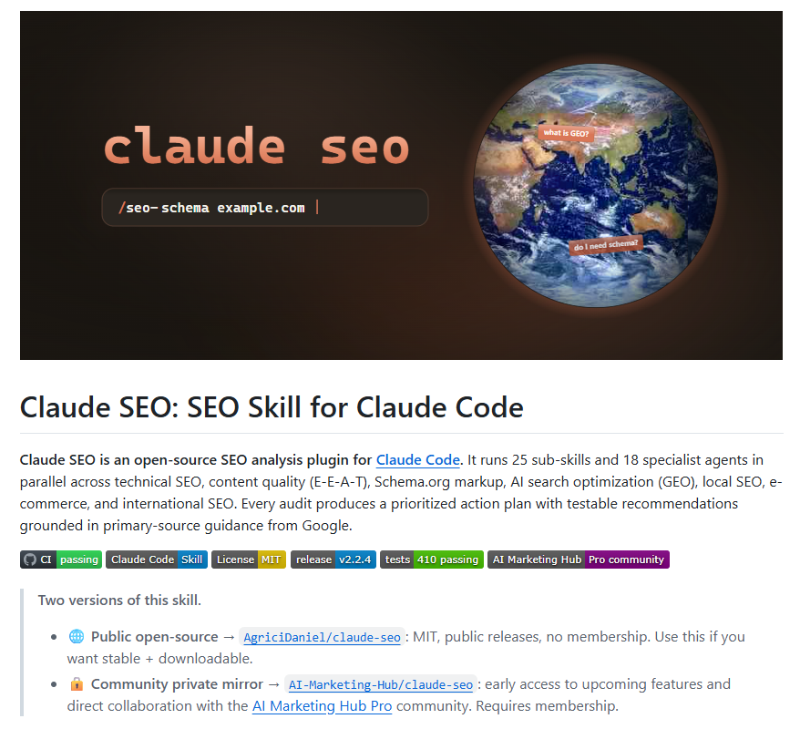 Claude SEO ：一个独立开发者，怎么把 Claude Code 变成 SEO 指挥中心
