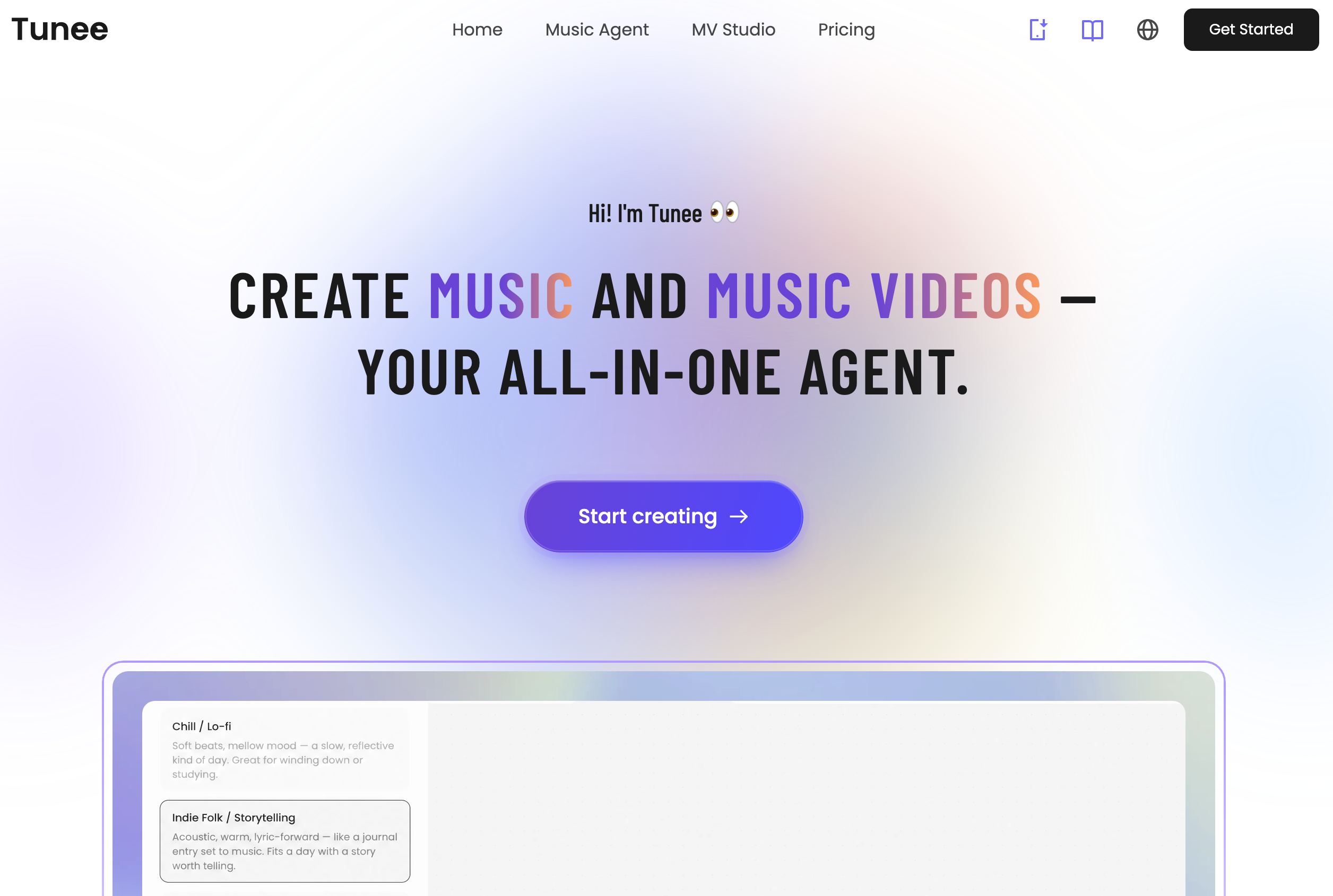 Tunee | AI Music & AI Music Video Generator