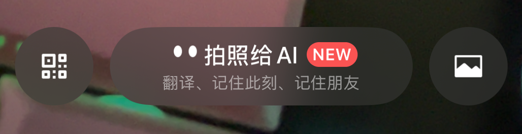 扫一扫拍照给AI入口