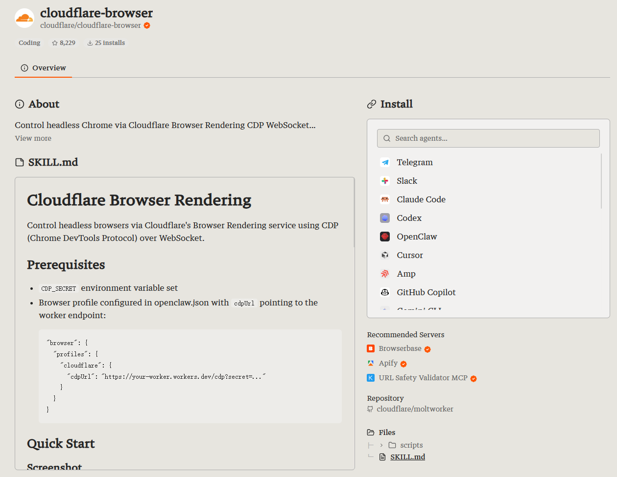 Cloudflare-browser :CDP 直连云端无头 Chrome