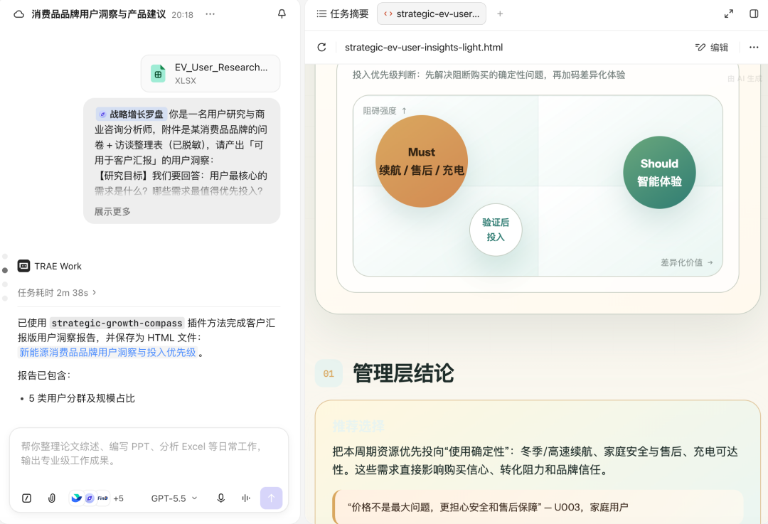 咨询行业实战指南|用好 TraeWork,海量信息高效分析