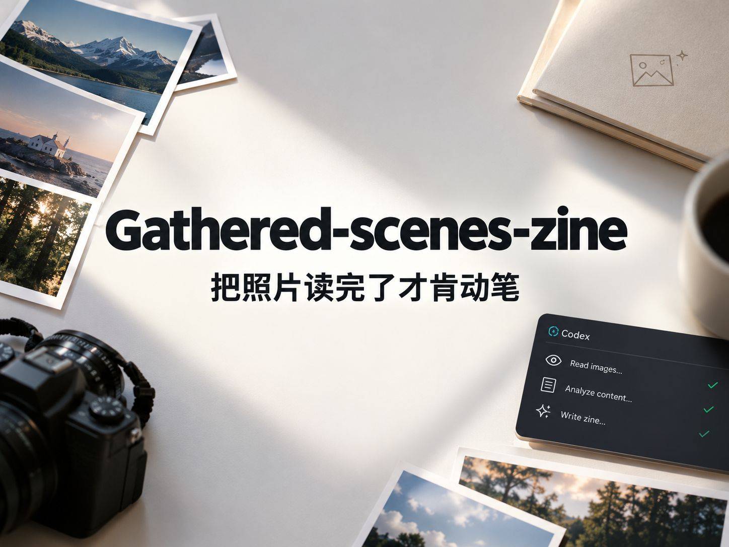 Gathered-scenes-zine ：给 Codex 装上编辑眼睛的三个 Skill 文件