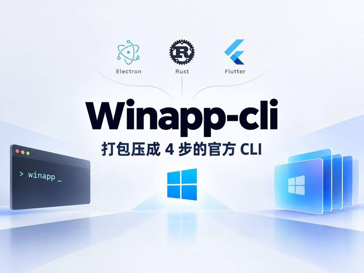 winapp CLI :把 12 步 Windows 打包压成 4 步的官方 CLI