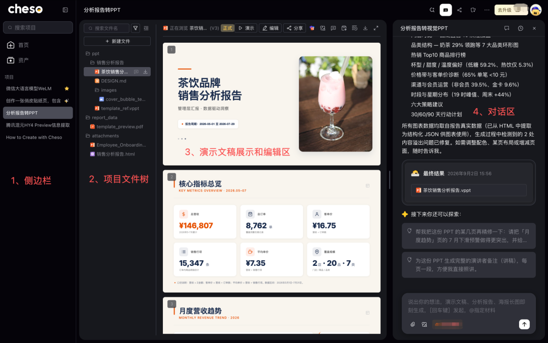 腾讯内测Cheso，一个专做 PPT 的 AI Agent，实测有吓到我