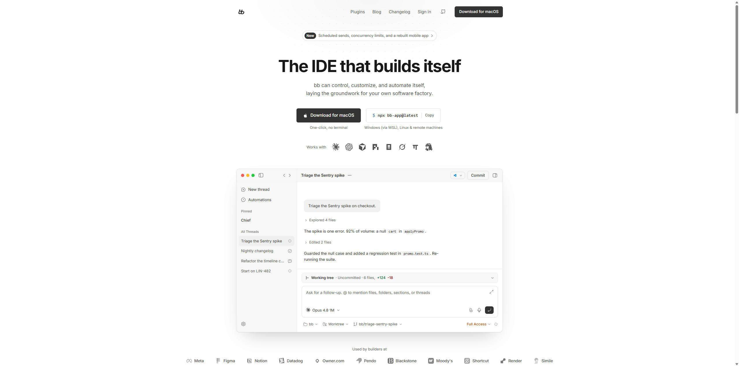 bb:一个会自己给自己加功能的 Agent IDE