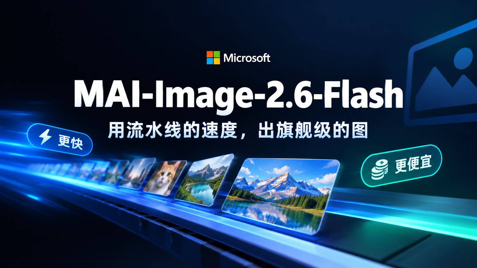 MAI-Image-2.6-Flash 评测：千张出图压到 20 美元以内，微软这次卷的是账单