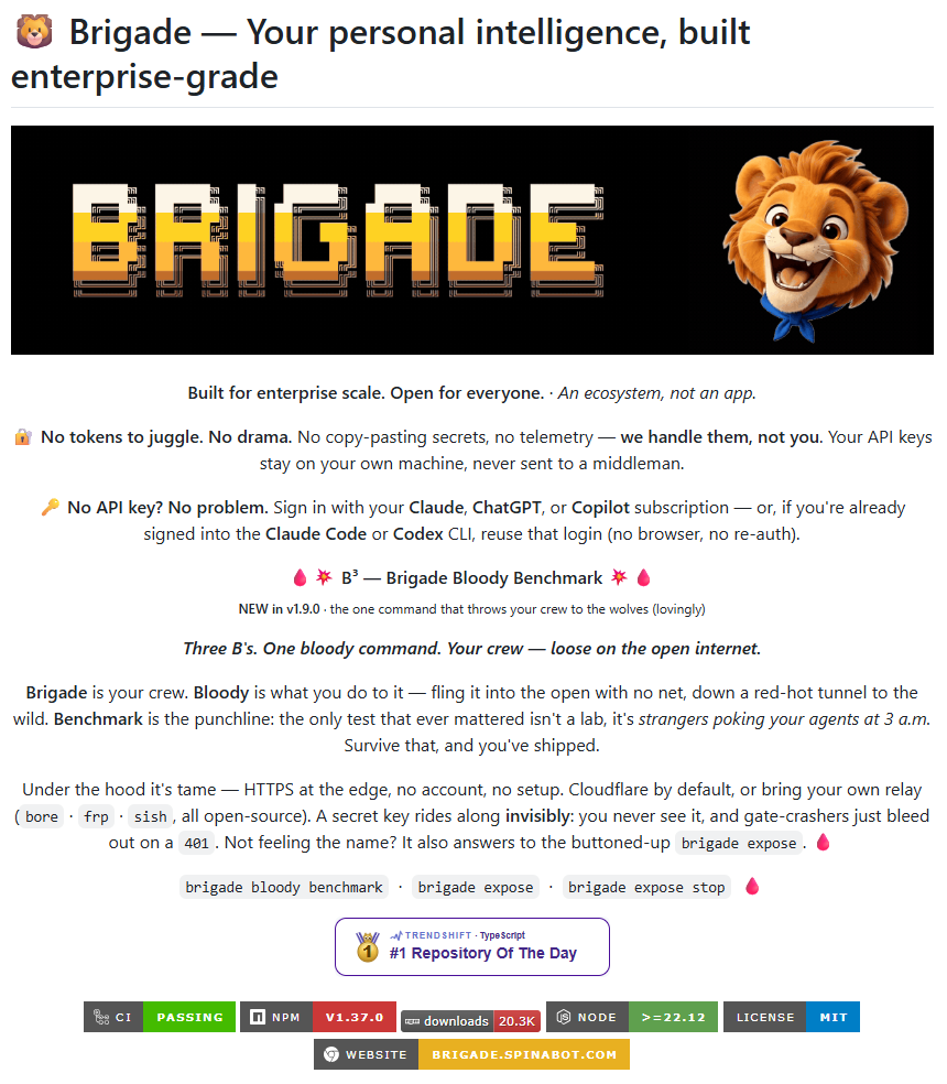 Brigade:把多 Agent 协作做成一家有组织架构的 AI 公司