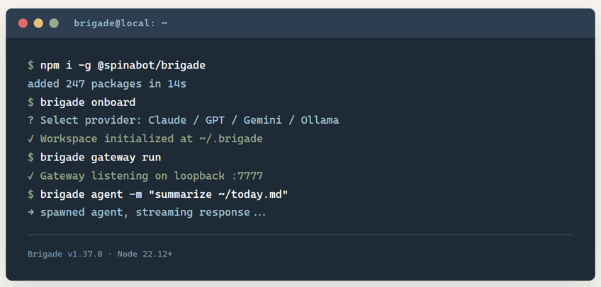 Brigade:把多 Agent 协作做成一家有组织架构的 AI 公司