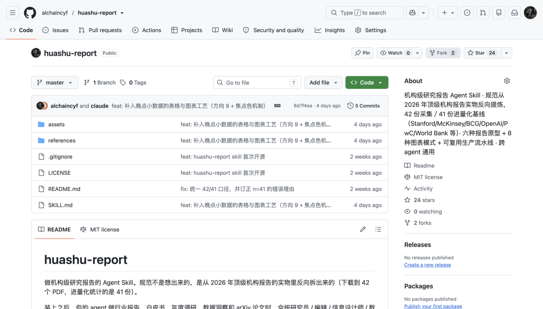 正式开源!比橙皮书skill更强10倍的Huashu-Report来了!