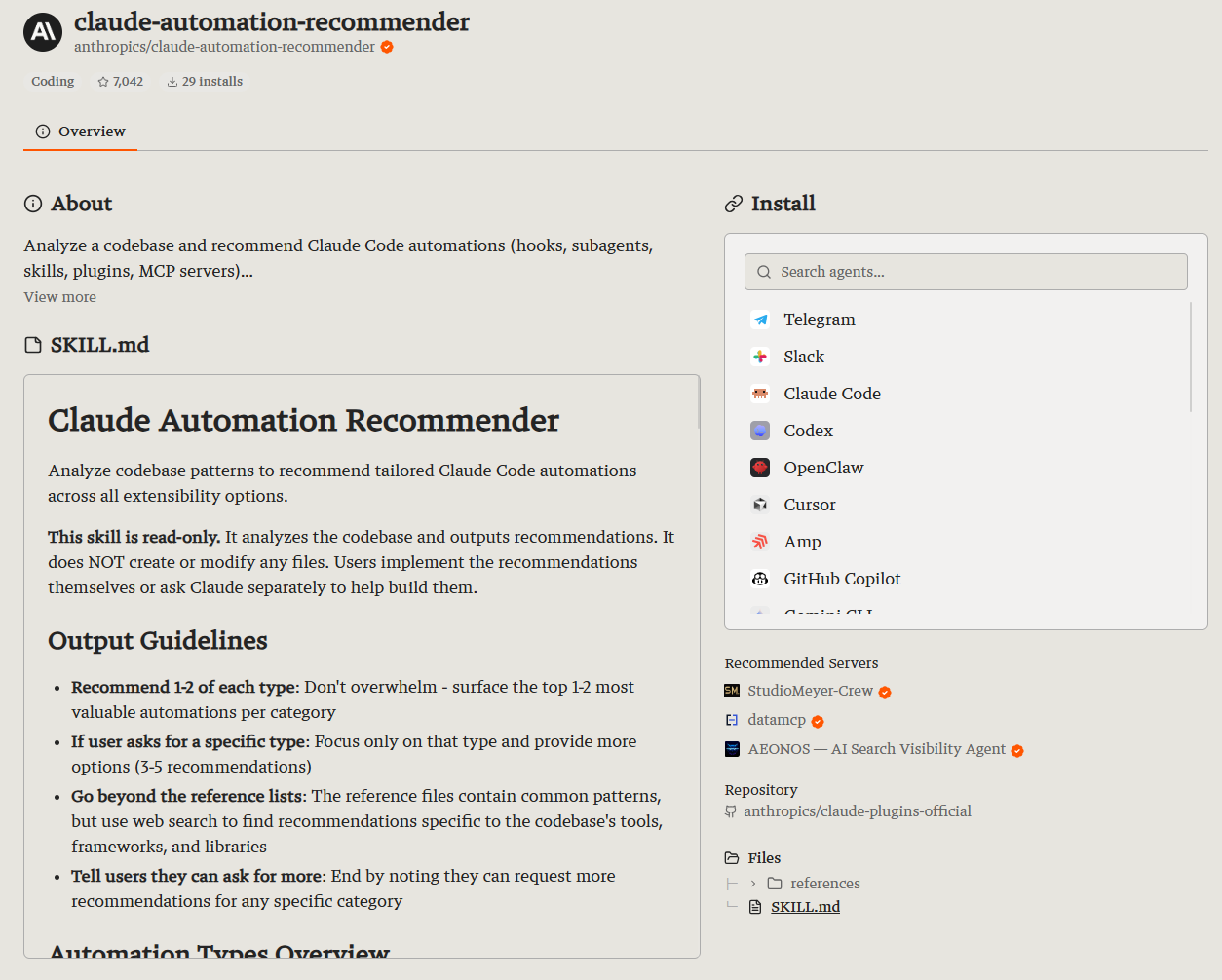 Claude-automation-recommender：新手最该装的 Claude Code 配置顾问